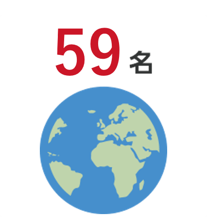外国籍従業員数:59名