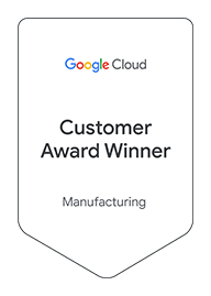Google Cloud Customer Award Winner Manufacturing